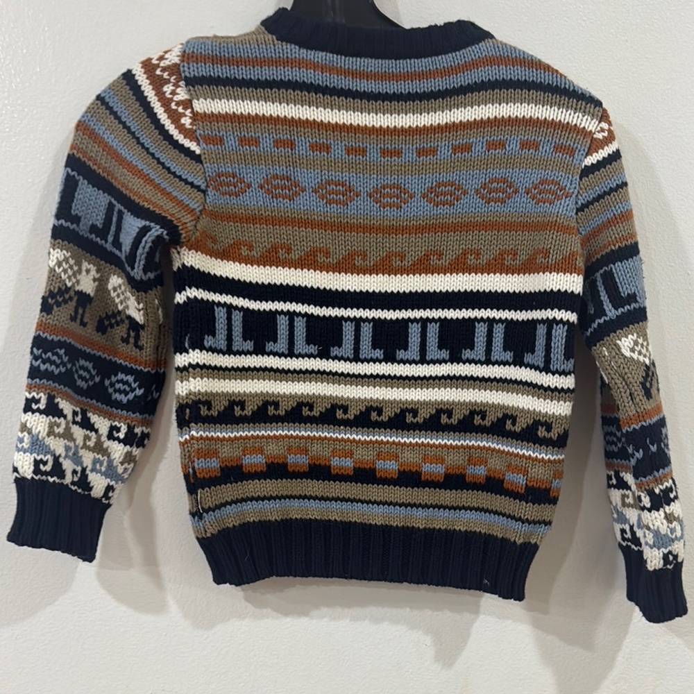 Multicolor Patterned Knit Sweater - Picture 5 of 7